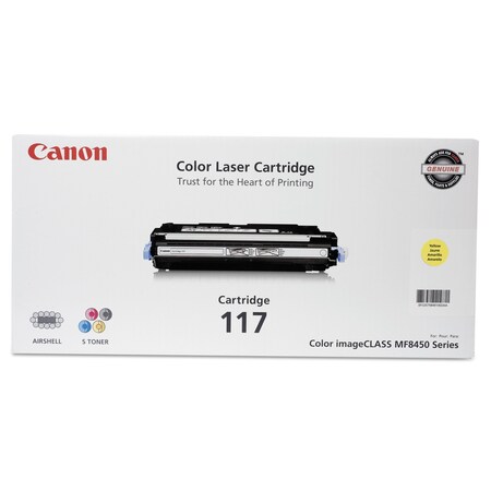 Canon Toner, 2575B001,117,4000 Page-Yield, Yllw 2575B001